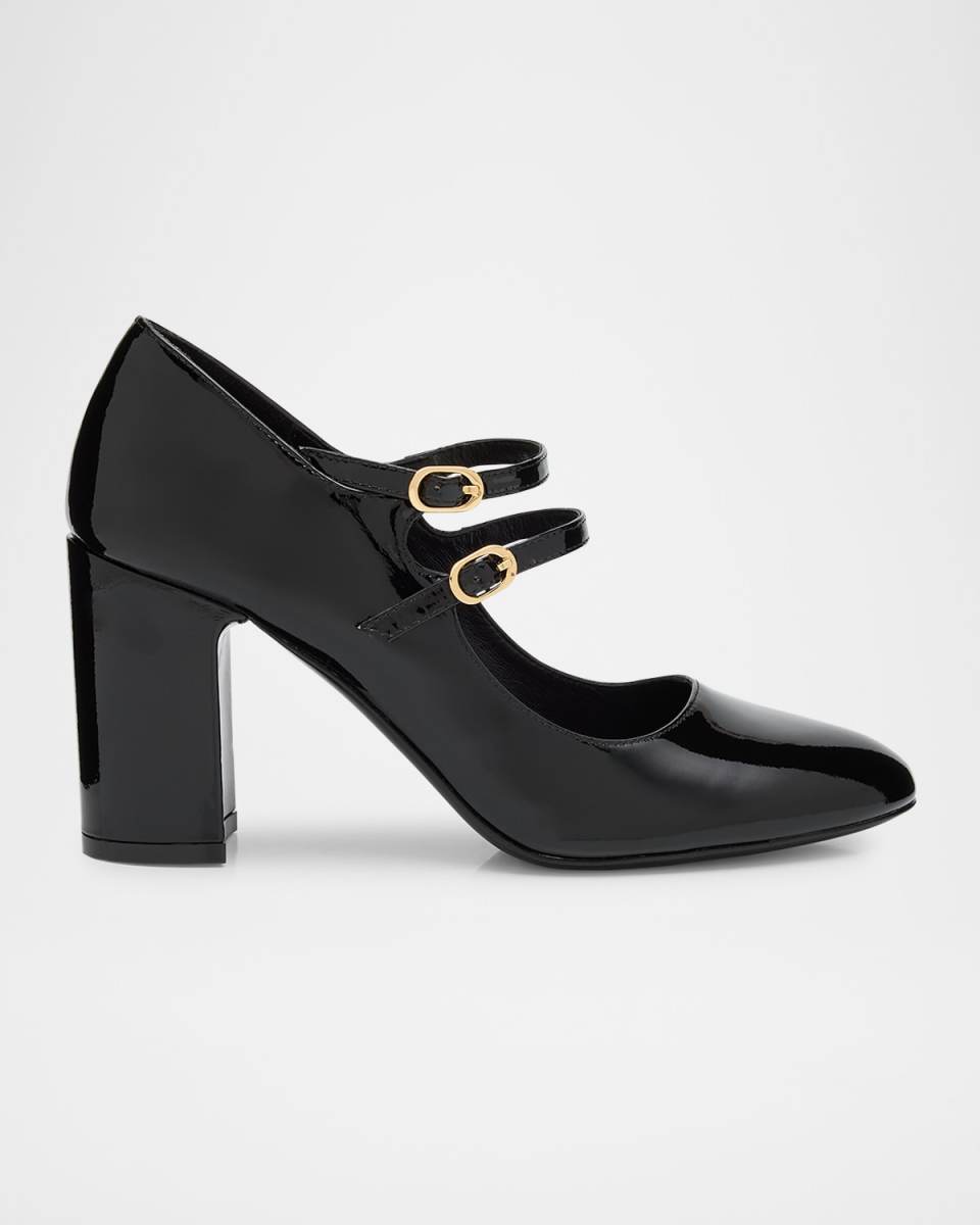 Posh Patent Leather Mary Jane Ballerina Pumps